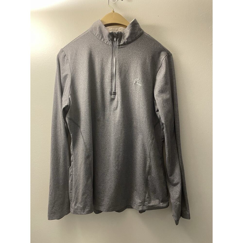Rhoback Size Large 1/4 zip Grey